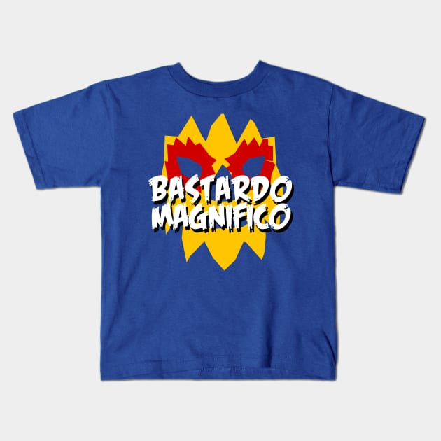 Bastardo Magnifico Kids T-Shirt by Luchapocalypse